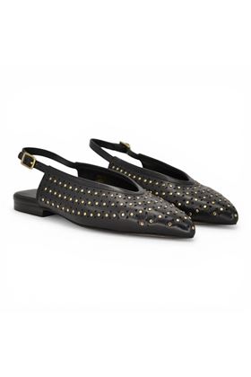 Slingback Janet & Janet in pelle colore nero. JANET & JANET | 712-787